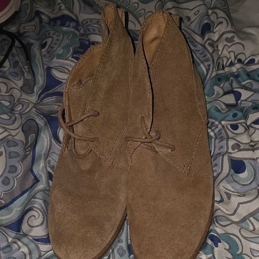 Brown Suede Lucky Brand Ankle Boots